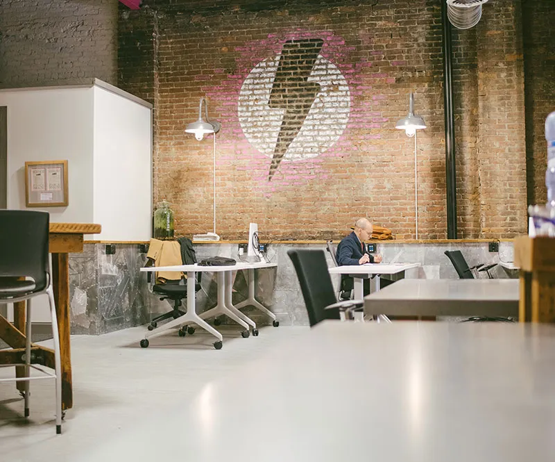 Man at desk